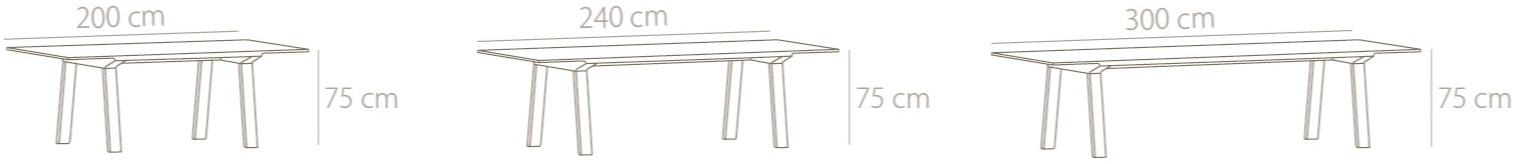 Punt Прямоугольный стол из дерева и стекла sun-id-1455876 - Вид №7