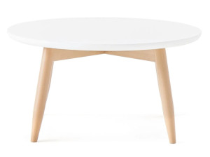 Низкий круглый журнальный столик