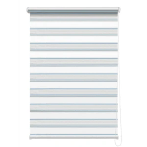 Штора рулонная день-ночь Granada 80x160 см голубая