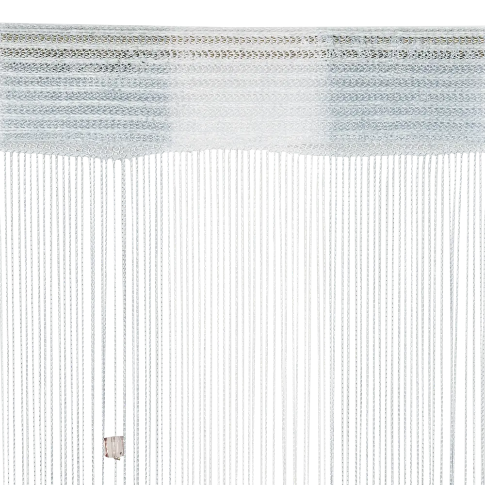 Штора нитяная Inspire «Куб», 150х280 см, цвет белый/серебристый STLM-2068409 - Вид №4