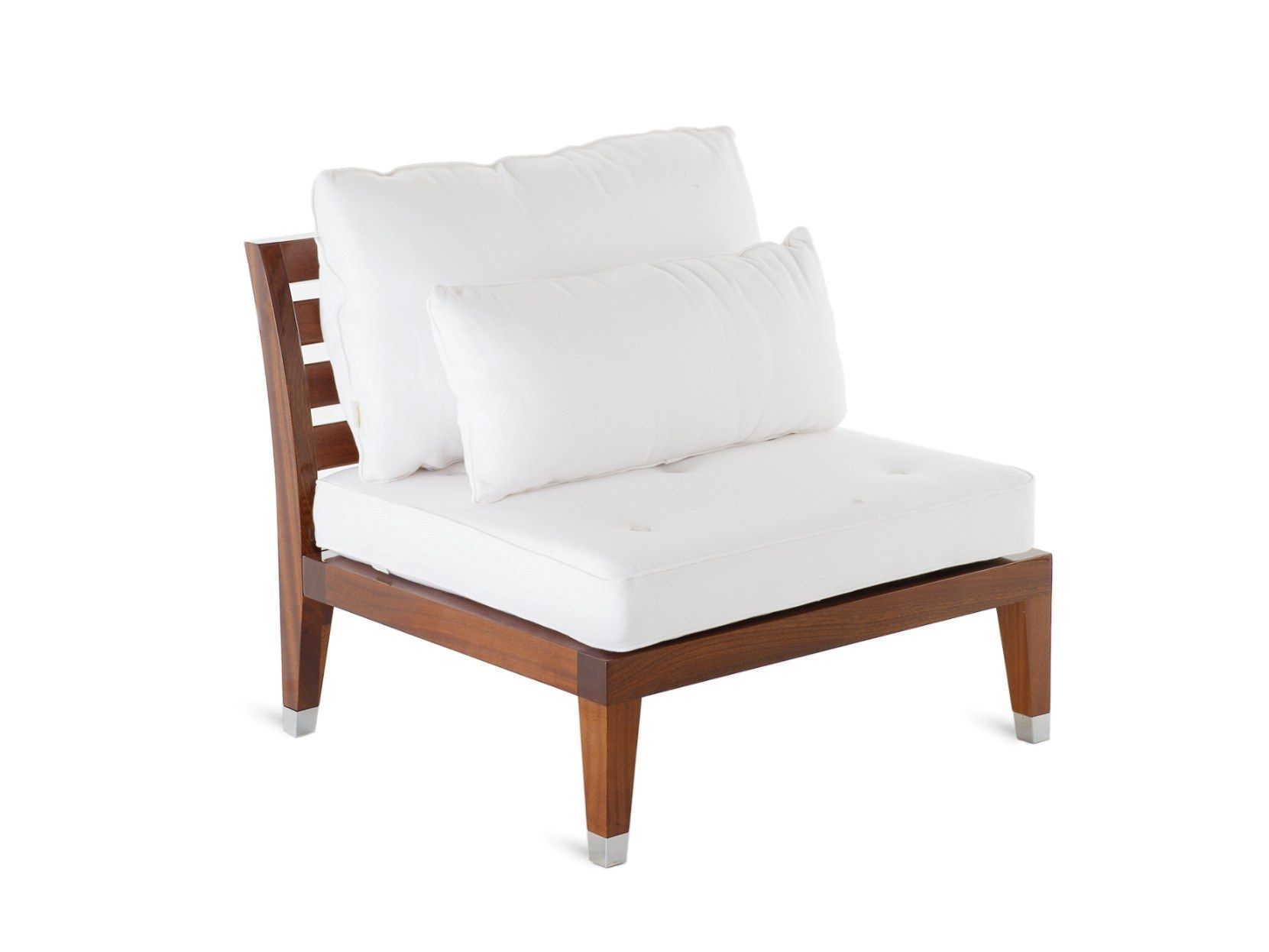 Садовое кресло из красного дерева и акриловой ткани Unopiù C'est la vie ARCH-00042051