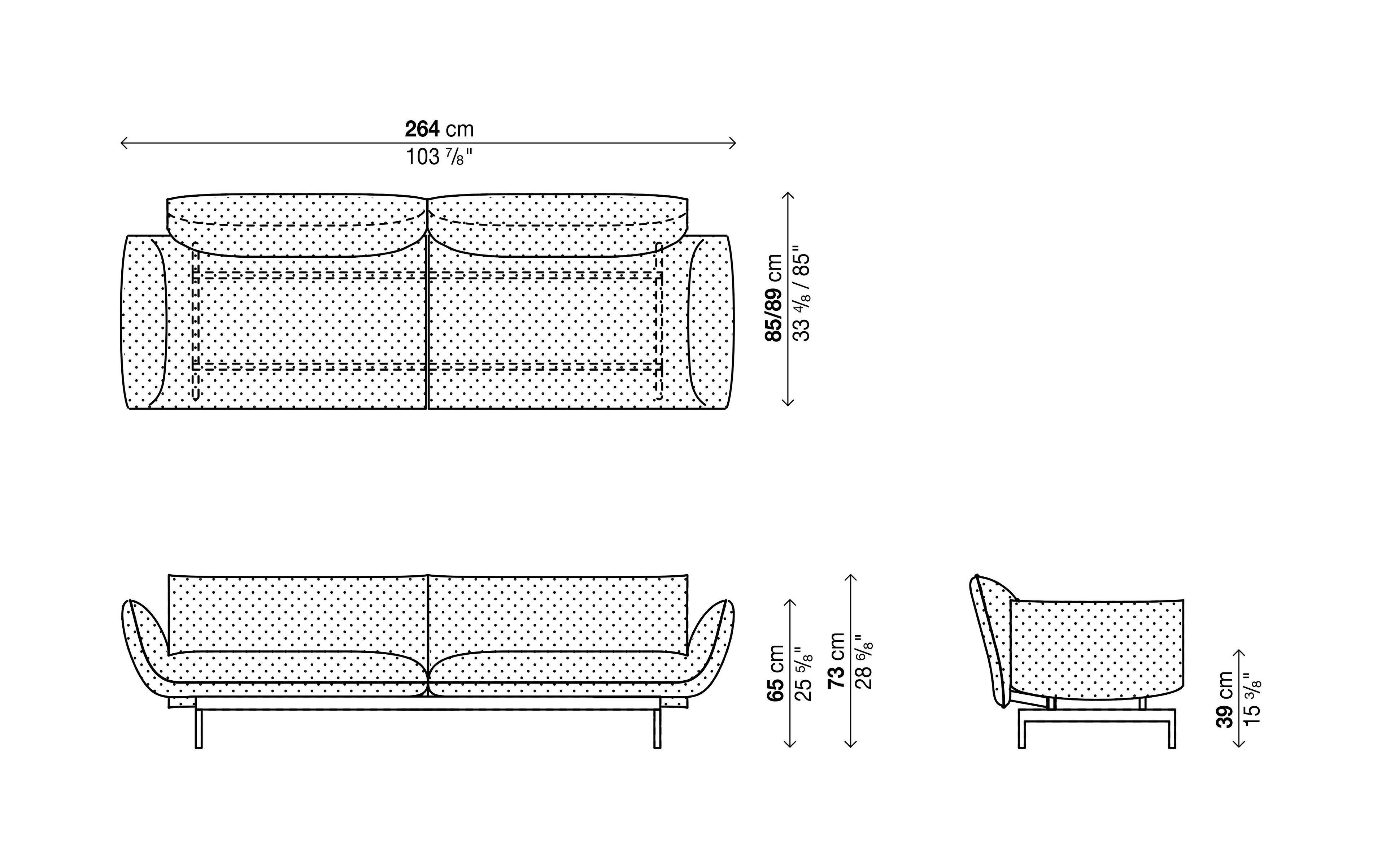 3-местный диван Kristalia Tenso ARCH-00053096 - Вид №2