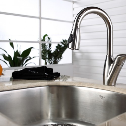 KBU10 Мойка кухонная прямоугольная Krausru  - Вид №7