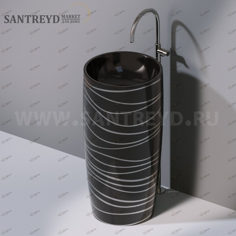 L103T0R0VT.411P Напольная раковина стоящая круглая A. e T. Italia PILLAR AeT ITALIA