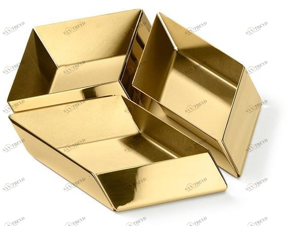 GHIDINI1961 Поднос из латуни Axonometry sun-id-1458391