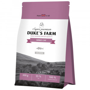 ПР0042054 Корм для кошек DUKE"S FARM лосось сух. 300г DUKE'S FARM
