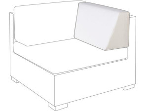 10.00.0720 Боковая подушка углового модуля правая Outdoor Sunbrella ecru Mbm