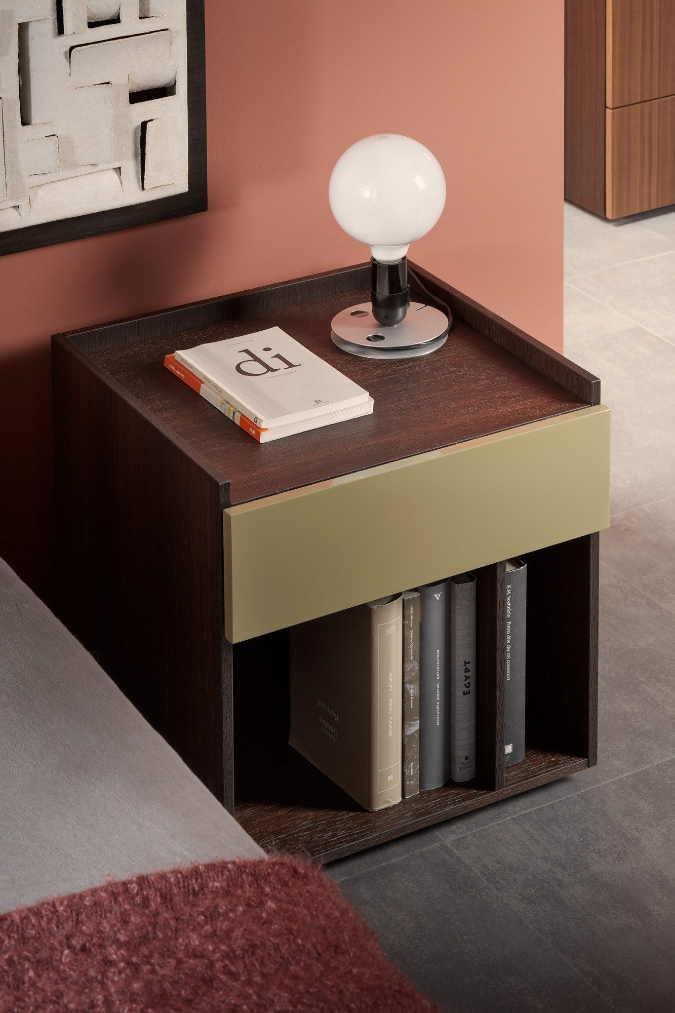 Квадратная тумбочка из дуба с ящиками Lema Tip ARCH-00110257 - Вид №1