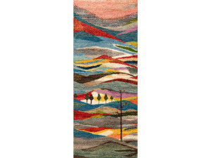 Прямоугольный шерстяной ковер