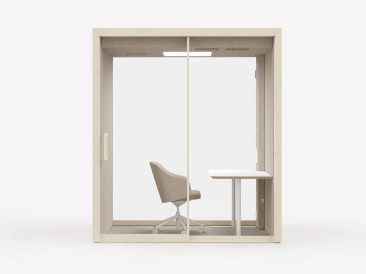 Одноместная акустическая офисная кабина со встроенным освещением Vetrospace VETROSPACE S+ ARCH-00029331 - Вид №1