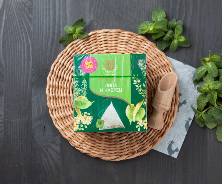 8570 Напиток чайный Липа и чабрец Вкусляндия 