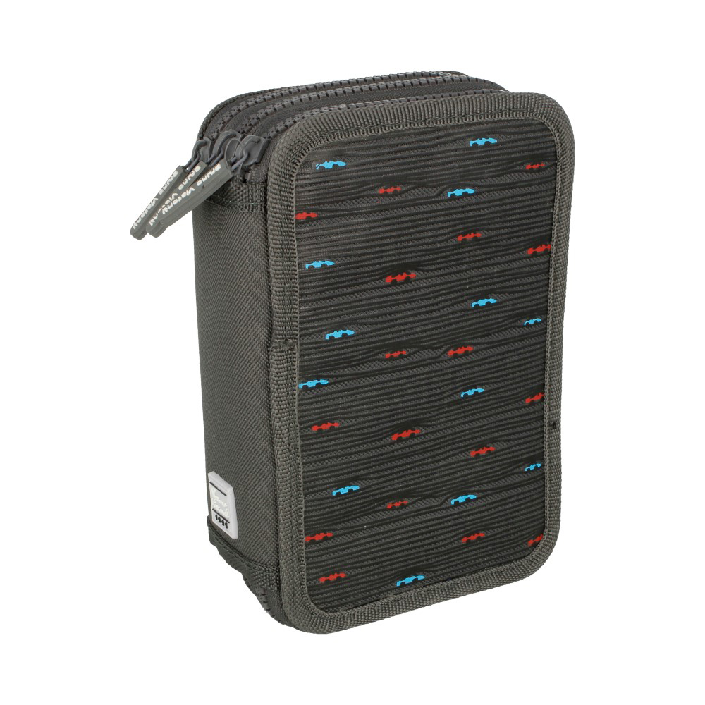 14-052/12 Пенал на молнии три отделения 20 x 12 x 6 см "Минитрек" Bruno Visconti 