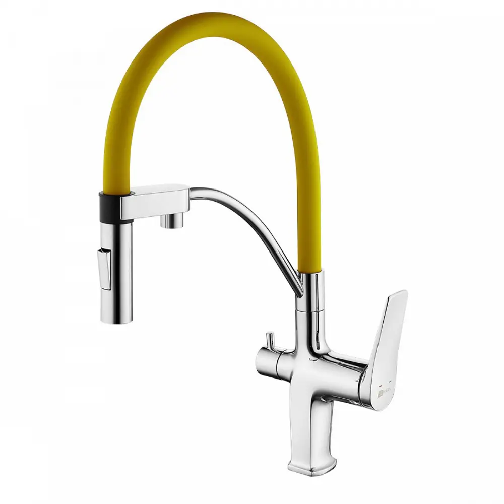 90494767 Однорычажный смеситель Lemark Comfort lm3074c-yellow 20.6 см цвет желтый STLM-0251573