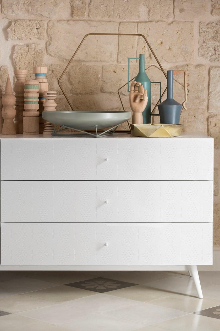 Barba design Деревянный лакированный комод Tiles 54.b1 - Вид №1
