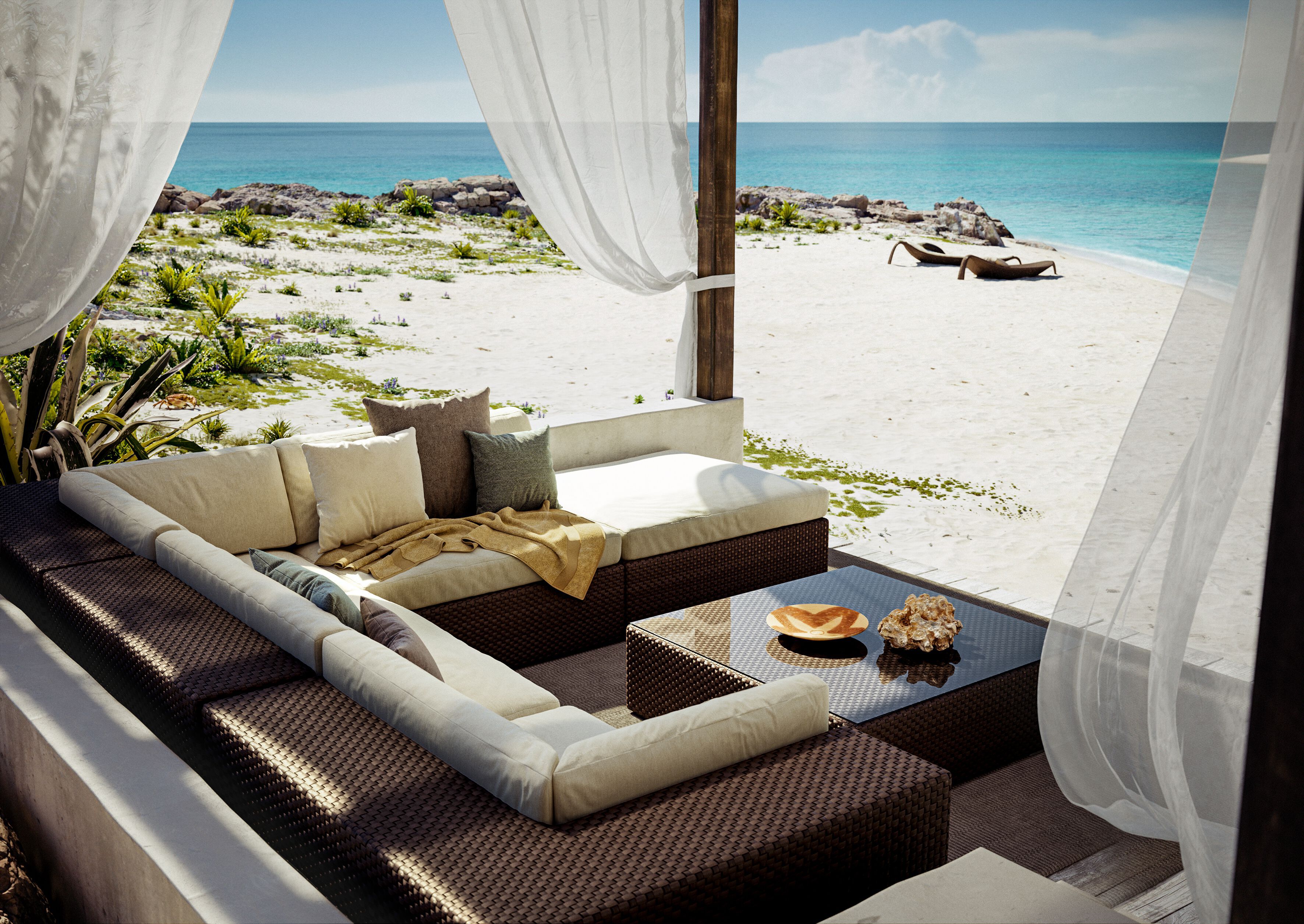 Шезлонг из синтетического волокна DEDON LEAF ARCH-00081443 - Вид №4