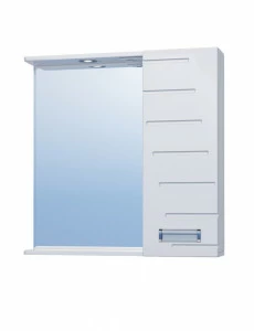 Зеркало Diana 700 правый со спотом700⨉150⨉700 мм белый