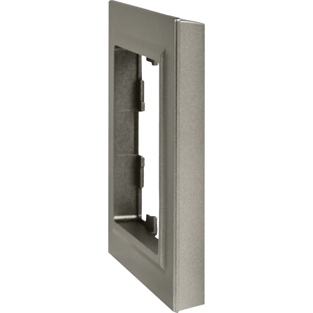 Рамка IEK Brite для розетки и выключателя - стальной шик в одном посте 87761356 STLM-1113804 - Вид №1