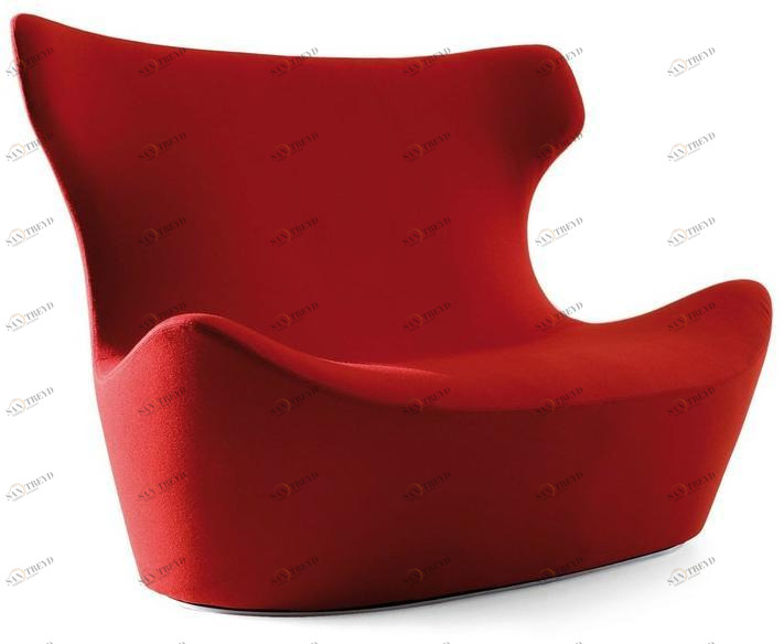 B&B Italia Диван из ткани с высокой спинкой Papilio Lpa