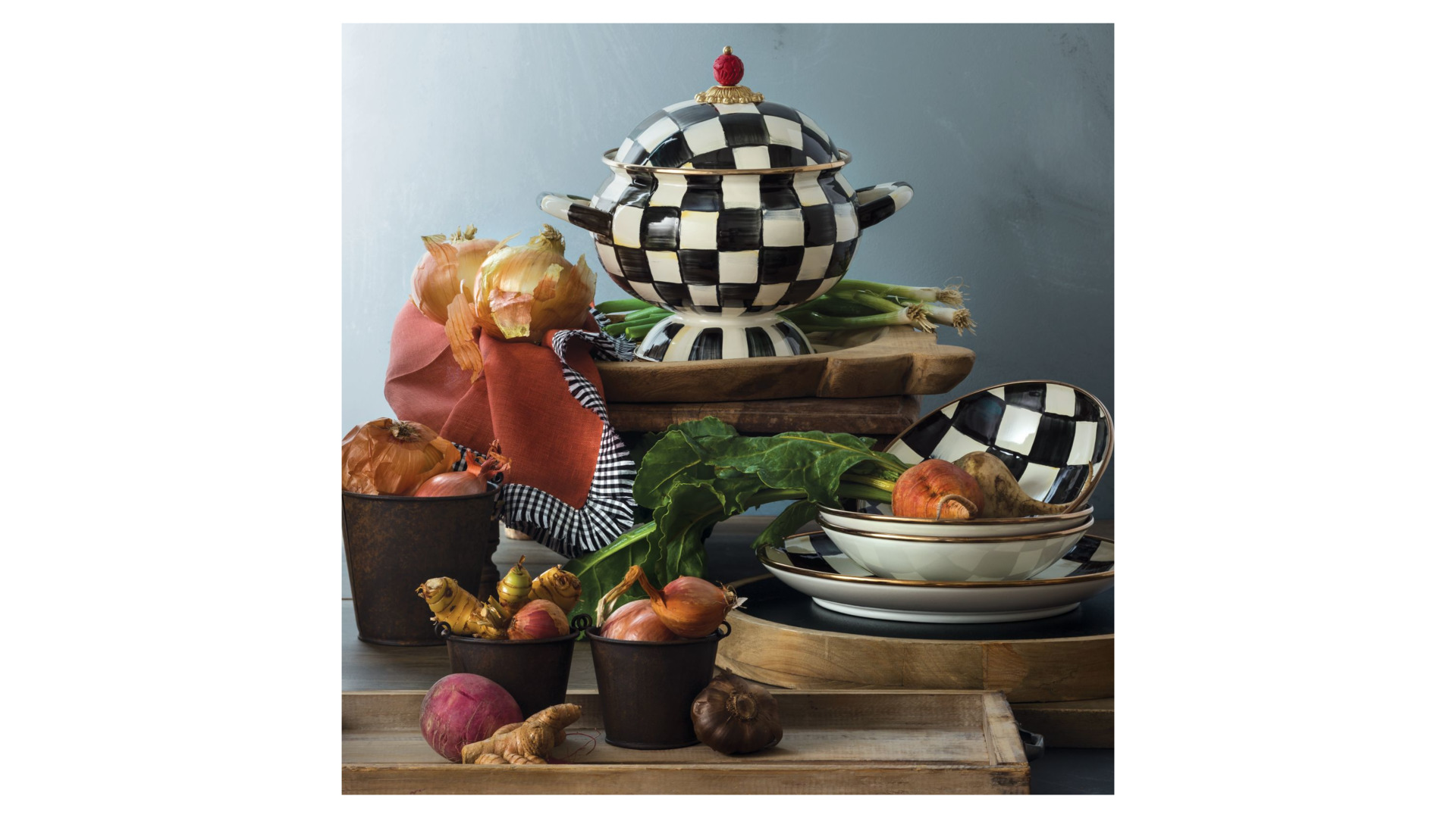 10654446 Супница Стальная Mackenzie-Childs  - Вид №2