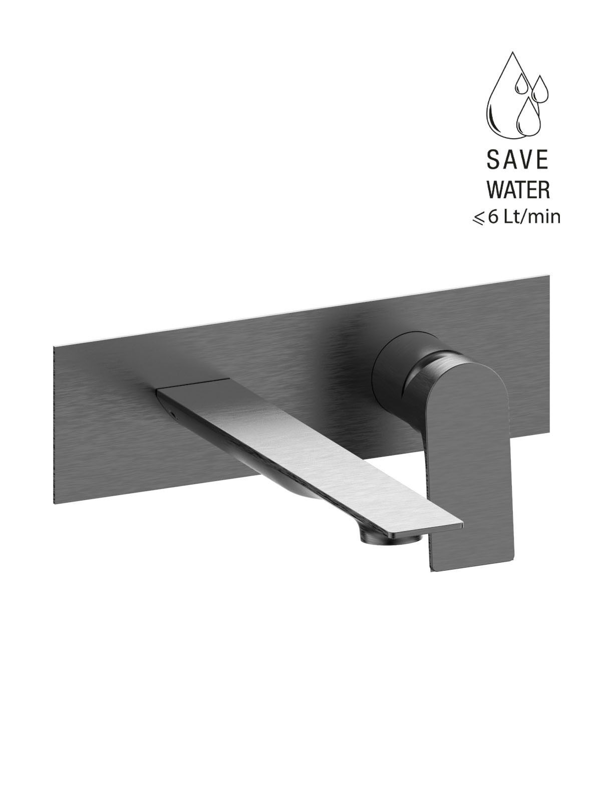 Настенный смеситель для раковины с ограничителем расхода Rubinetterie Frattini Нарцисс ARCH-00108385 - Вид №3