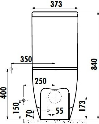 TH410-00CB00E-0000 THOR Бачок Creavit Thor  - Вид №3