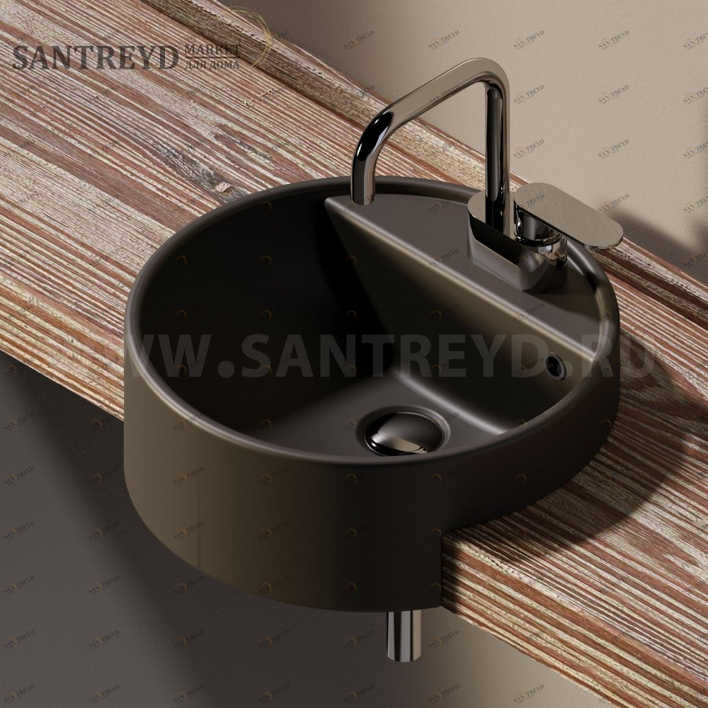 5054-42.7006 Полувстраиваемая раковина консольная 50 см белая Flaminia Twin Ceramica Flaminia 5054427006