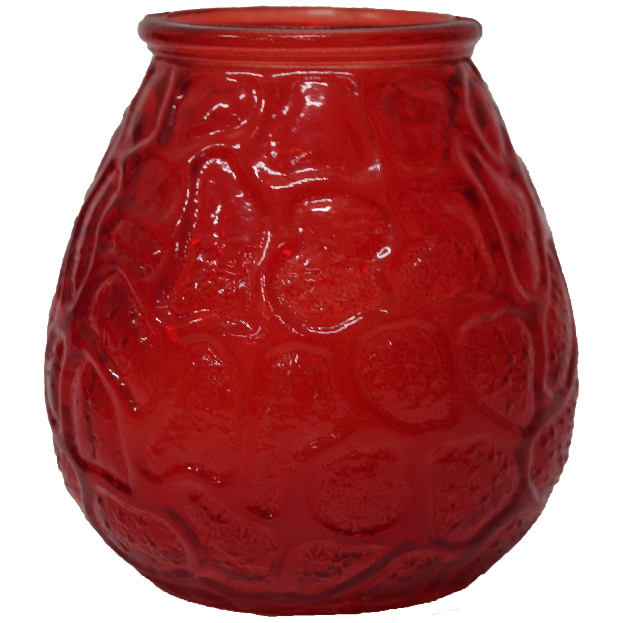 82625937 Свеча ароматическая в стекле, цвет красный Santreyd 