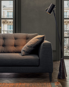 Угловой диван из ткани