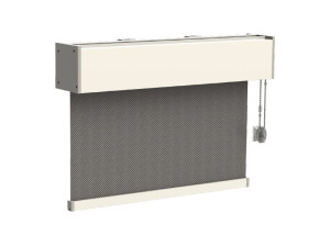 Роликовый занавес с контейнером и цепным приводом