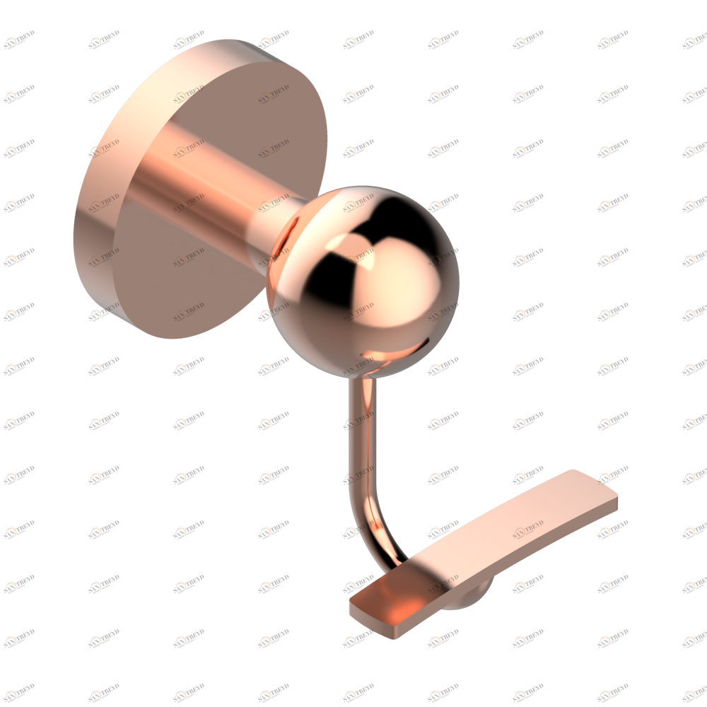 A34-510 Крючок для халатов поперечный Thg-paris Bambou с хрусталём янтарного цвета Розовое золото A34-510 CAT.F