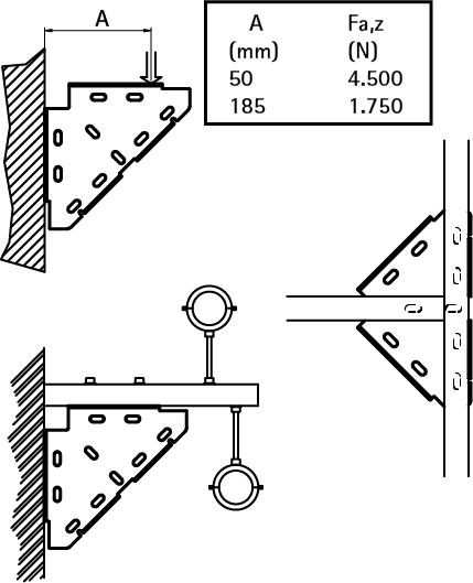 6593010 Монтажные профиля BIS Трёхгранный диагональный соединитель для создания конструкций из профиля RapidRail WALRAVEN  - Вид №2
