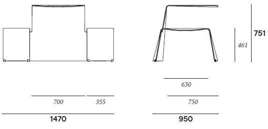 Extremis Алюминиевый стол для пикника со встроенными скамейками sun-id-1433021 - Вид №9
