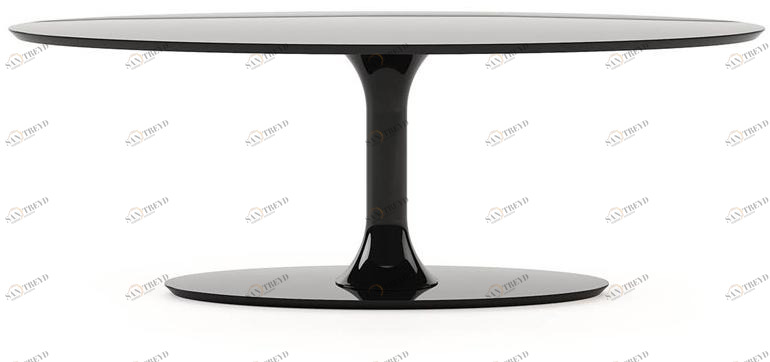 Laskasas Обеденный стол овальный лакированный sun-id-1347526