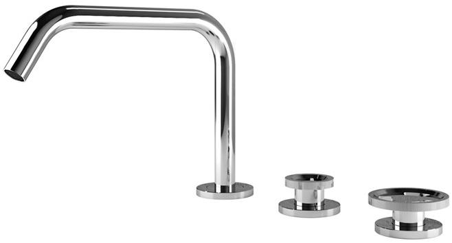 GEDA Смеситель для раковины на 3 отверстия, без сливного крана Tibò Tib12 Santreyd - Вид №2