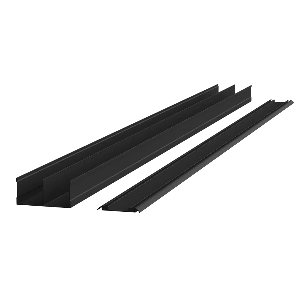 Дверь-купе KONSENSA 255.5x70.4 см МДФ цвет бетон профиль черный STLM-2187672 - Вид №6