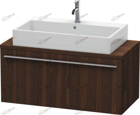 XL540406969 X-Large Тумбочка для компактной консоли Орех брашированный (натуральный шпон) Duravit