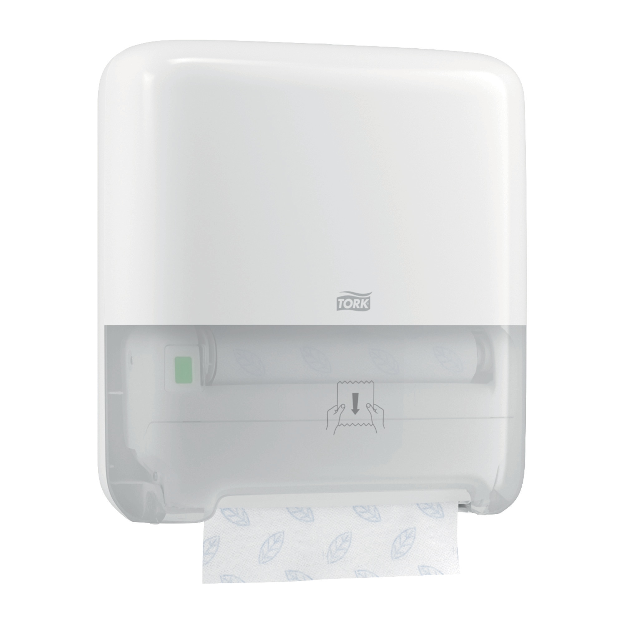 55100039 Диспенсер для рулонных полотенец Matic®, белый Tork  - Вид №1