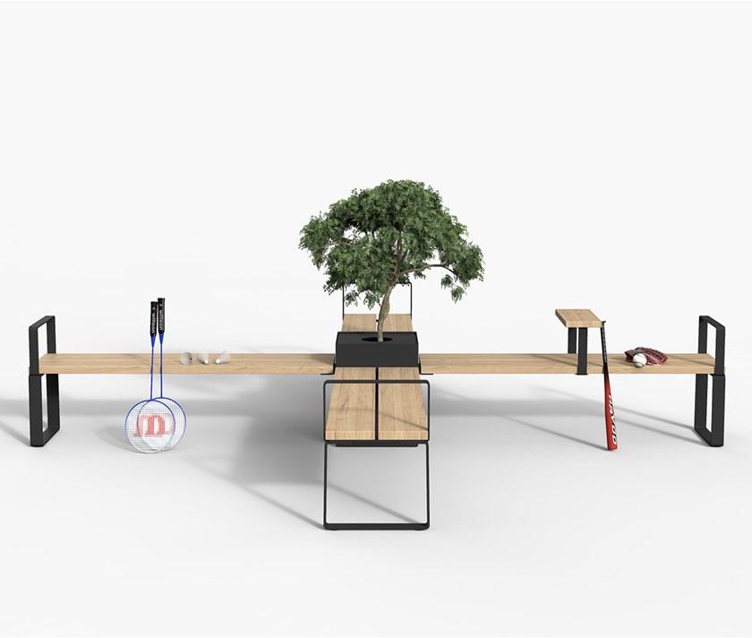 Nola Industrier Модульная скамья со спинкой sun-id-1394034 - Вид №2