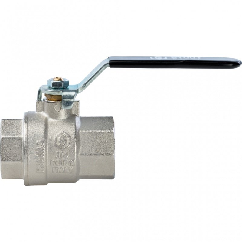 Кран шаровый STOUT ВВ 3/4" полнопроходной, рычаг SVB0001000020 - Вид №1