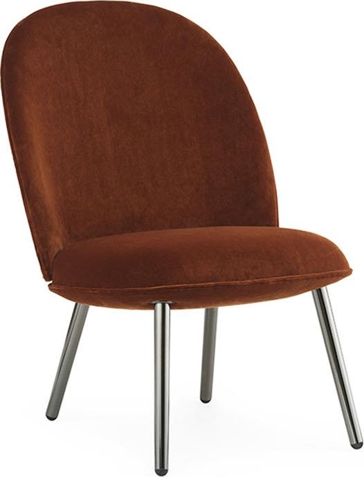 603737 Lounge Chair Black Metallic City Velvet Normann Копенгаген Normann Copenhagen Ace