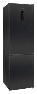 9069207 Холодильник с морозильником   Nordfrost RFC 390D NFXd черный