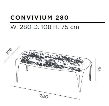 Прямоугольный металлический стол DE CASTELLI Convivium ARCH-00069847 - Вид №3