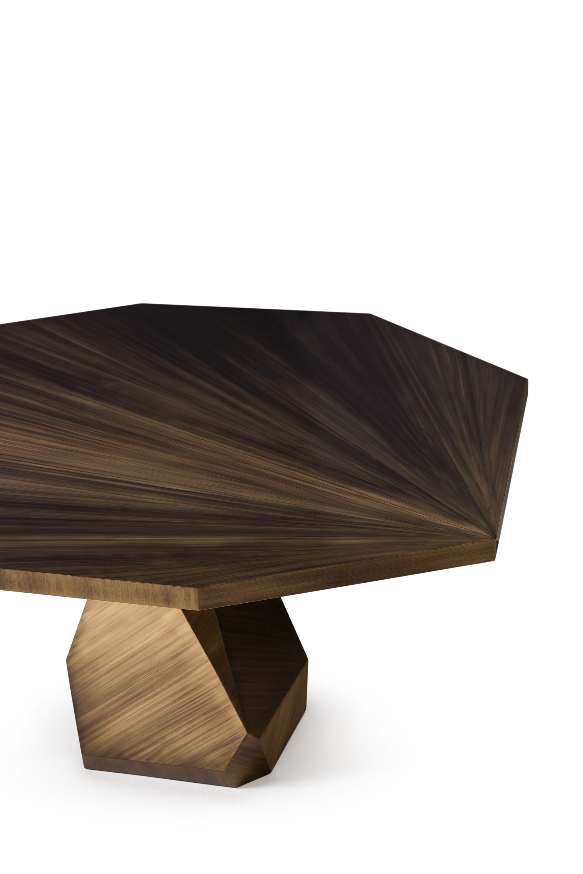 Круглый латунный обеденный стол с центральным основанием Ginger & Jagger Земля на Землю ARCH-00067775 - Вид №1