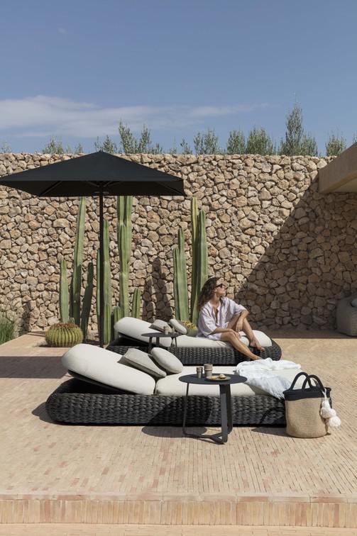 MNST304 Лежак веревка 45мм антрацит Manutti Kobo - Вид №16