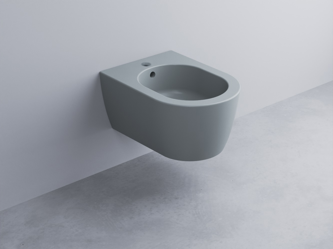 SMBSR-BR Биде подвесное с одним отверстием под смеситель, в комплекте с крепежами Mini 48 cielo Smile Ceramica Cielo