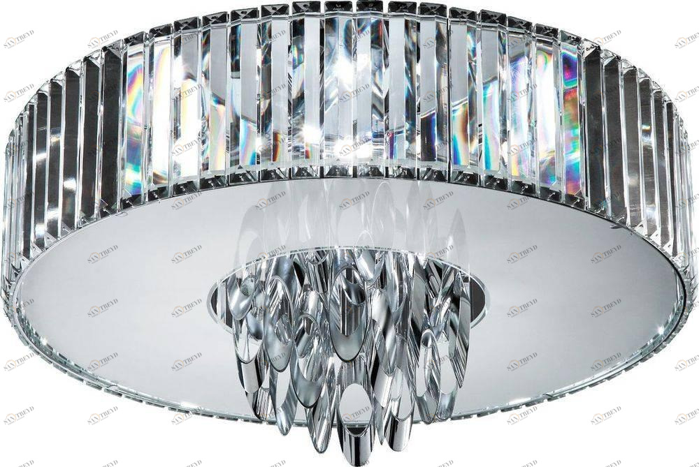 Потолочный светильник Divinare Tiziana 1285/02 PL-6 DIVINARE ДИЗАЙНЕРСКИЕ, TIZIANA 073671 Прозрачный;хром 