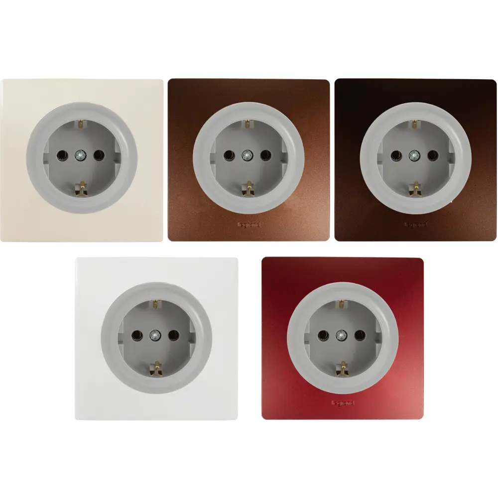 Розетка встраиваемая Onekey Florence с заземлением, цвет серый ONEKEYELECTRO STLM-2023435 - Вид №2