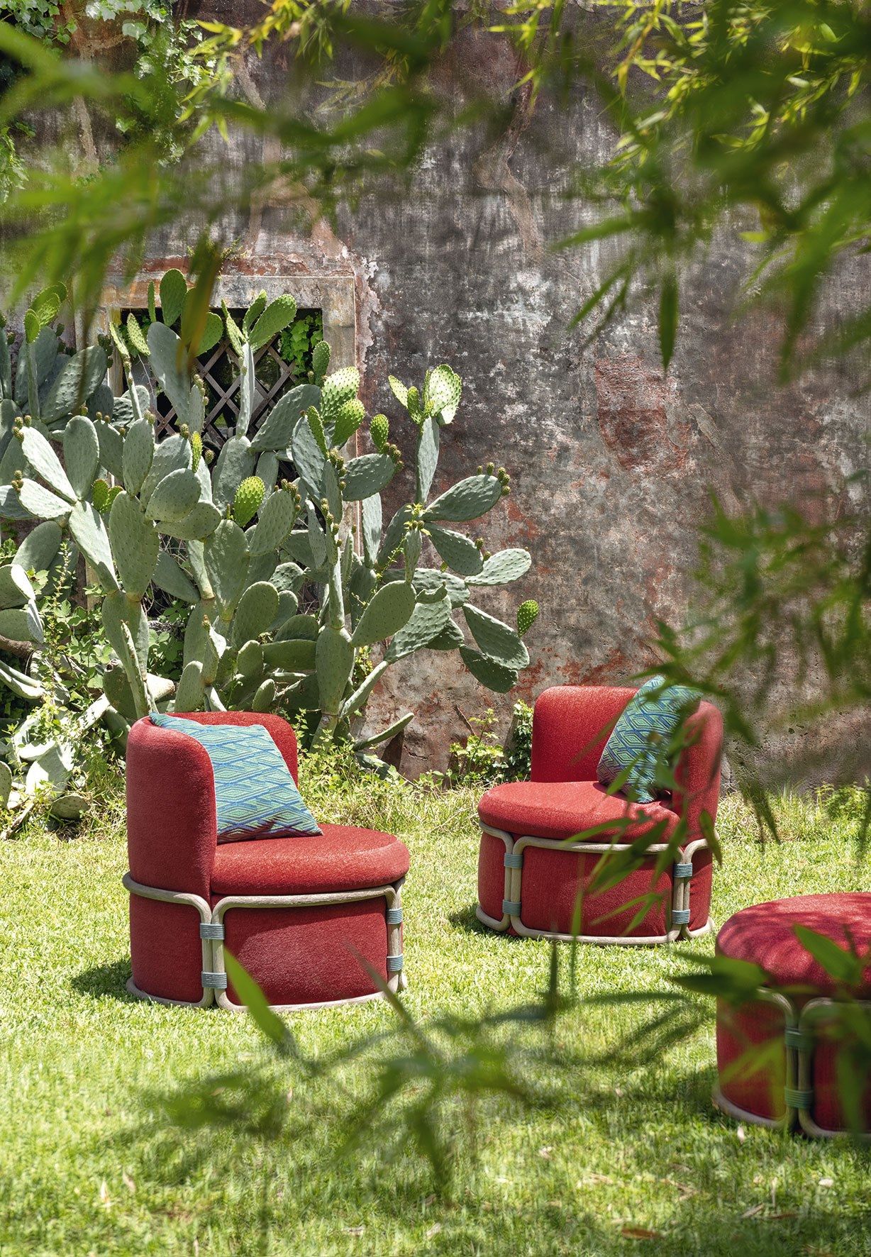 Ткань сад стул Ethimo Rotin ARCH-00107998 - Вид №1