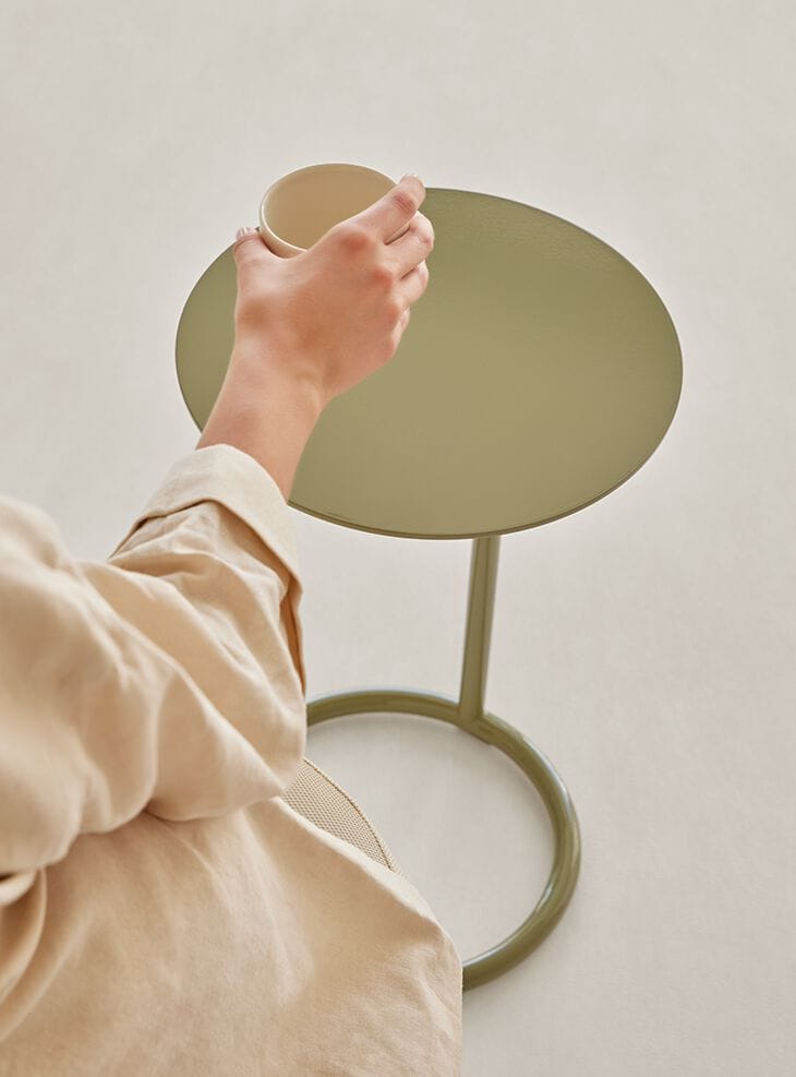 Круглый металлический журнальный столик Mobboli Tibo ARCH-00151715 - Вид №3