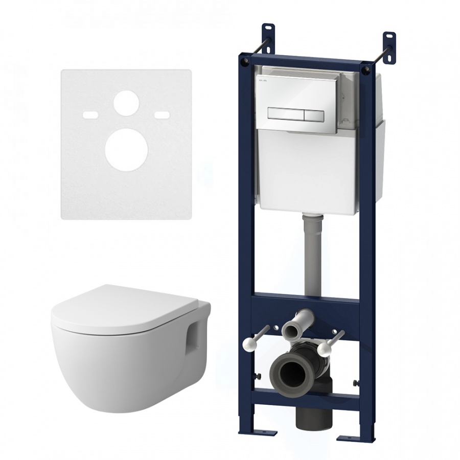 IS30201.801701 Инсталл с клав Start S белый глянц с подв унит FlashClean с сид м/лифт AM.PM Like - Вид №4